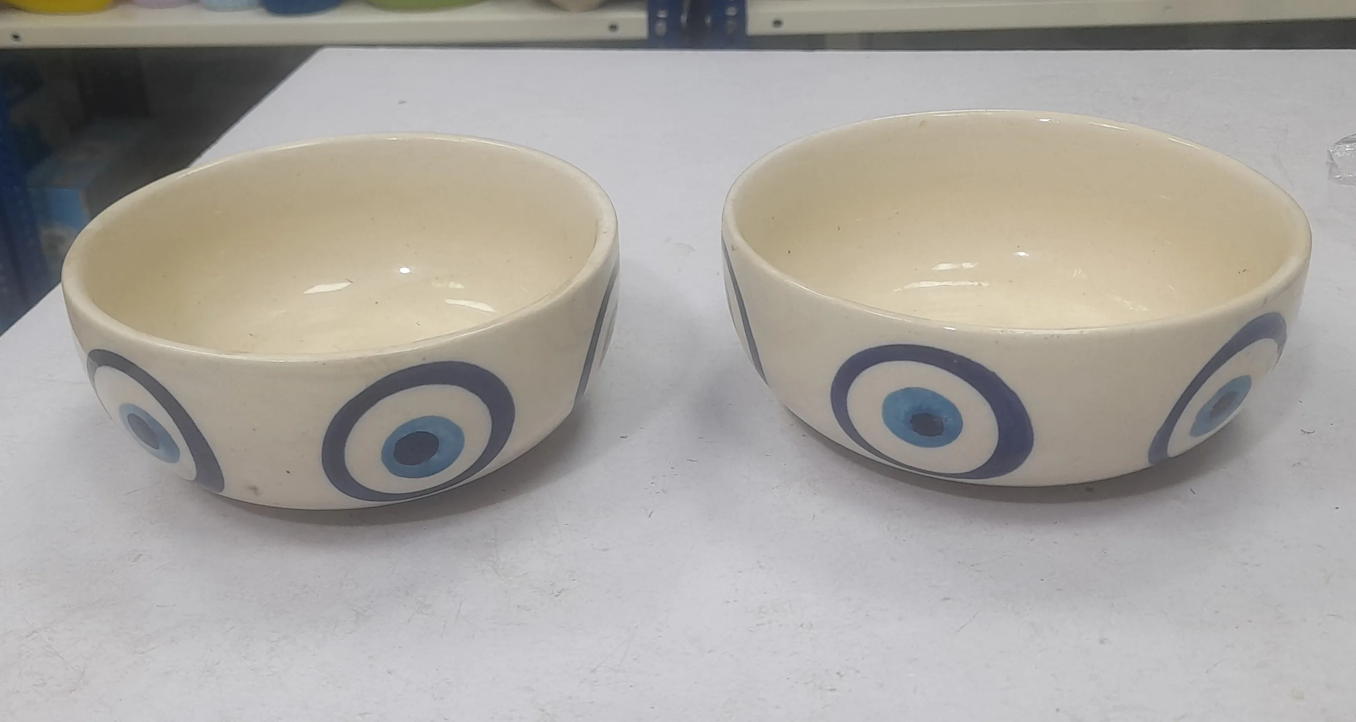 Ceramic Evil Eye Bowls Set Of 2 Nos view 2