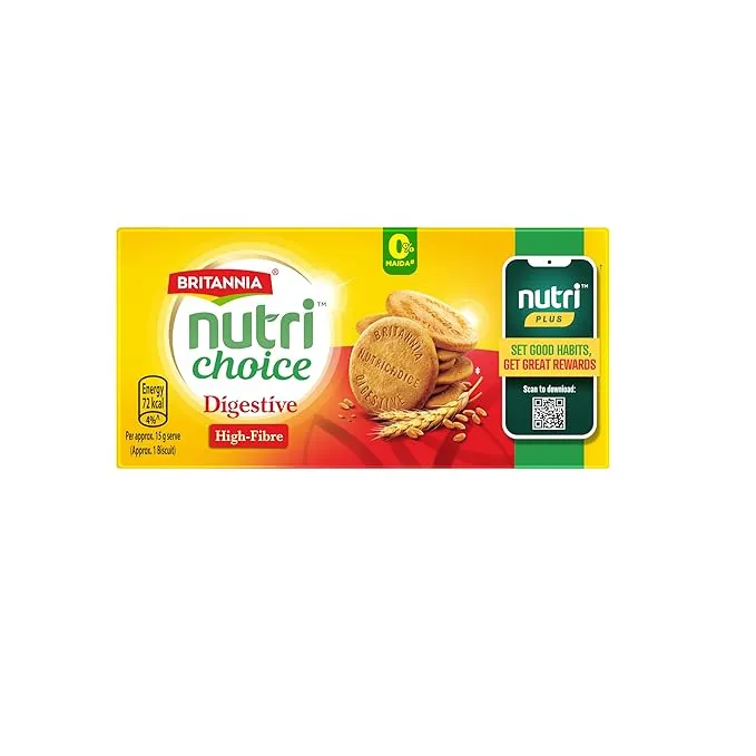Britannia Nutri Choice Digestive High Fibre Biscuits 280 g view 2