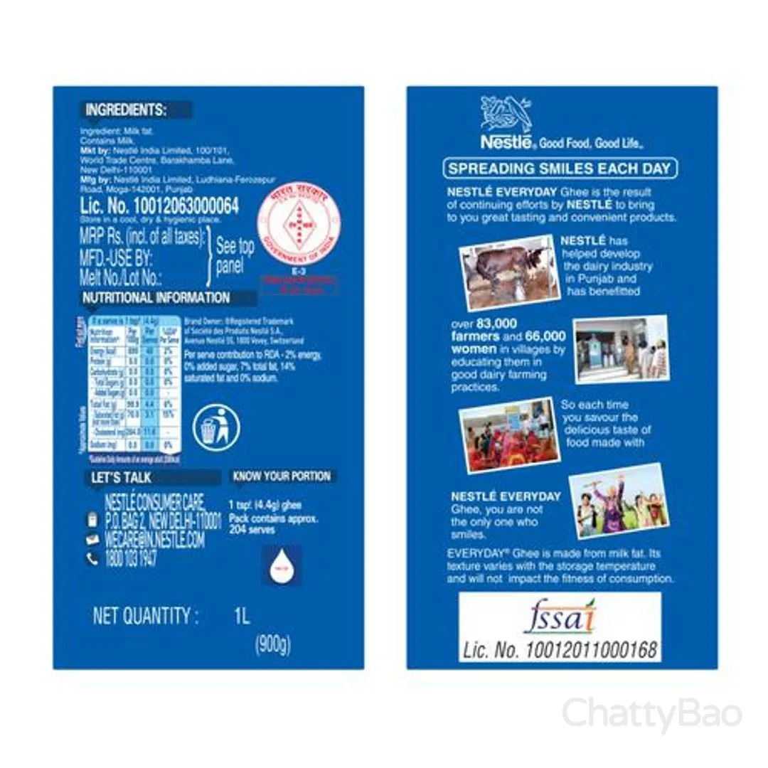 Nestle Everyday Shahi Ghee Carton 1 L view 2