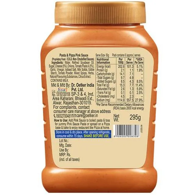 Dr. Oetker Funfoods Pasta & Pizza Pink Sauce 295 g view 2