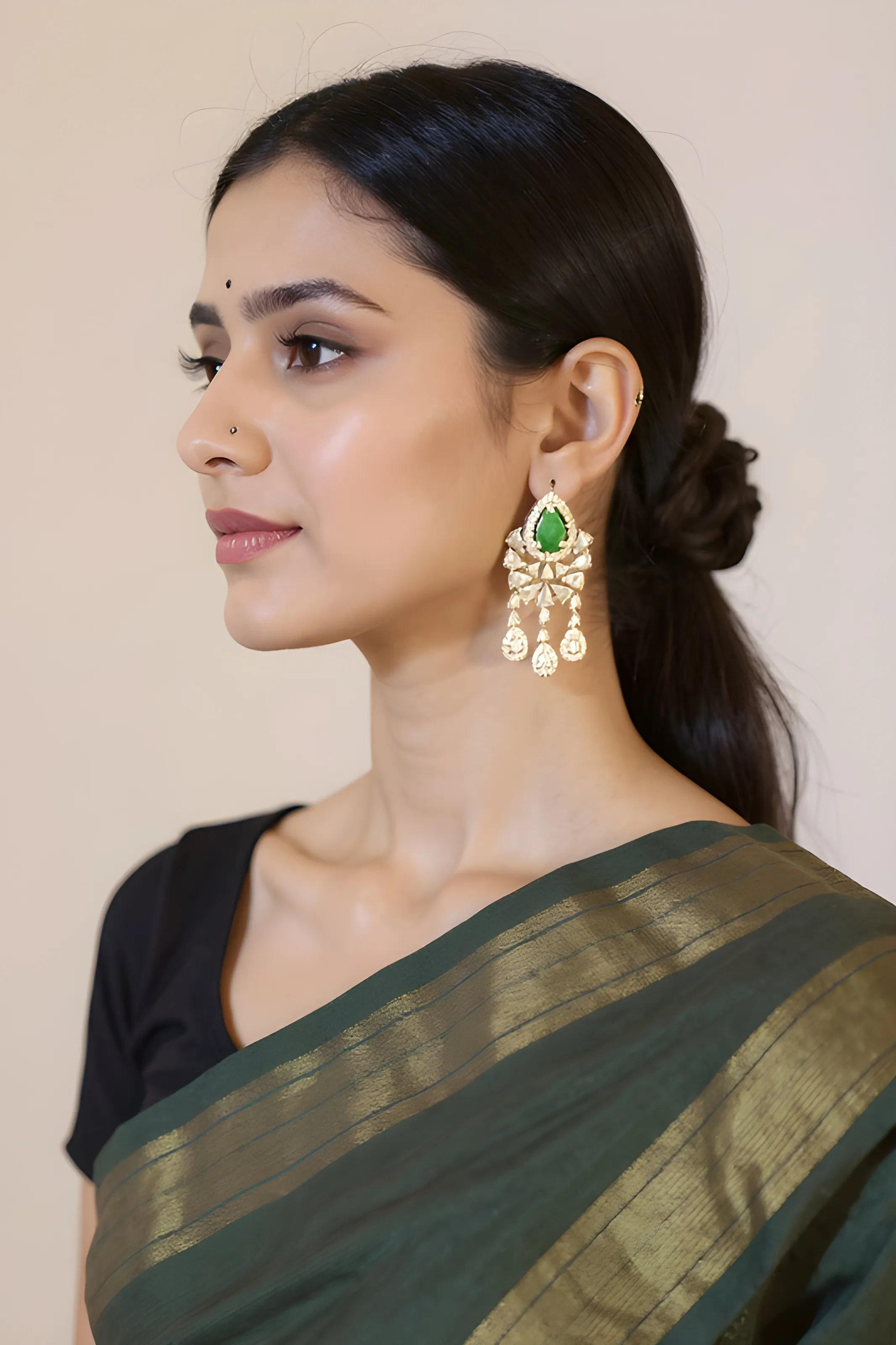 Silver Earrings view 2