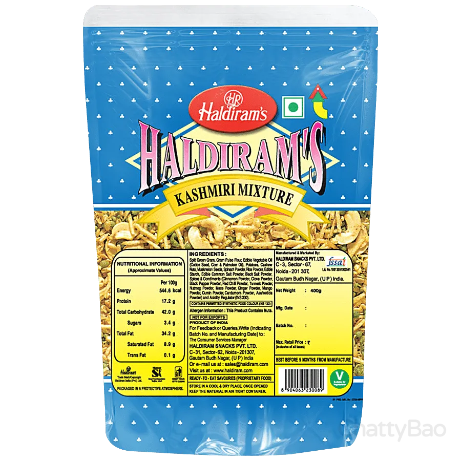 Haldirams Kashmiri Mixture Namkeen 400 g view 2
