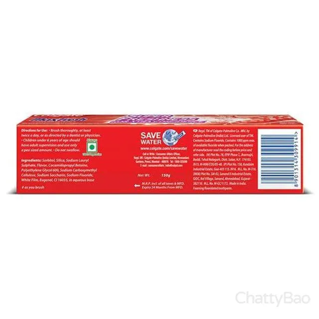 Colgate MaxFresh Toothpaste Cooling Crystals - Spicy Fresh 150 g view 2