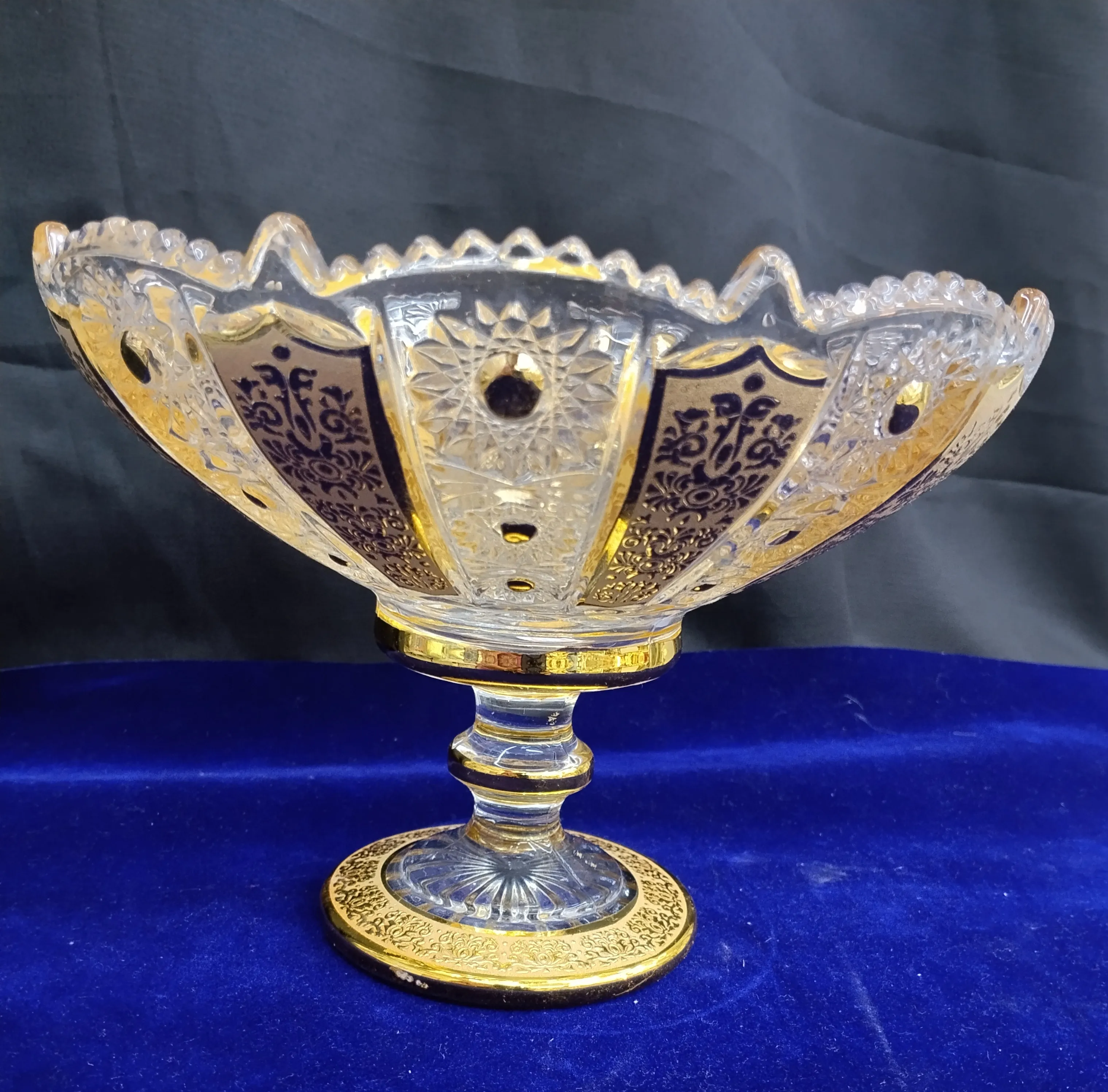Ornate Glass Bowl view 2