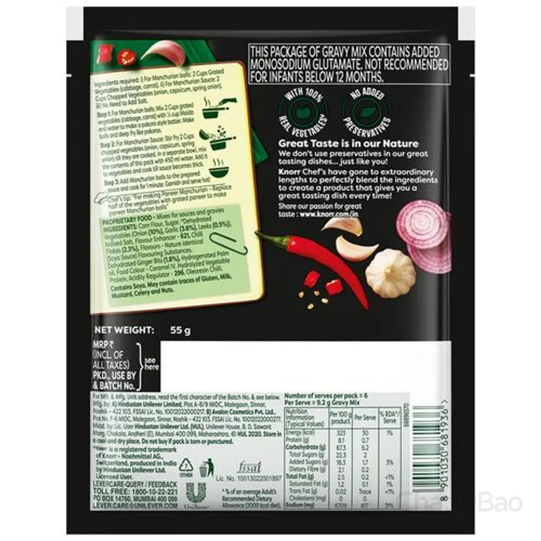 Knorr Chinese Manchurian Gravy Mix 55 g view 2