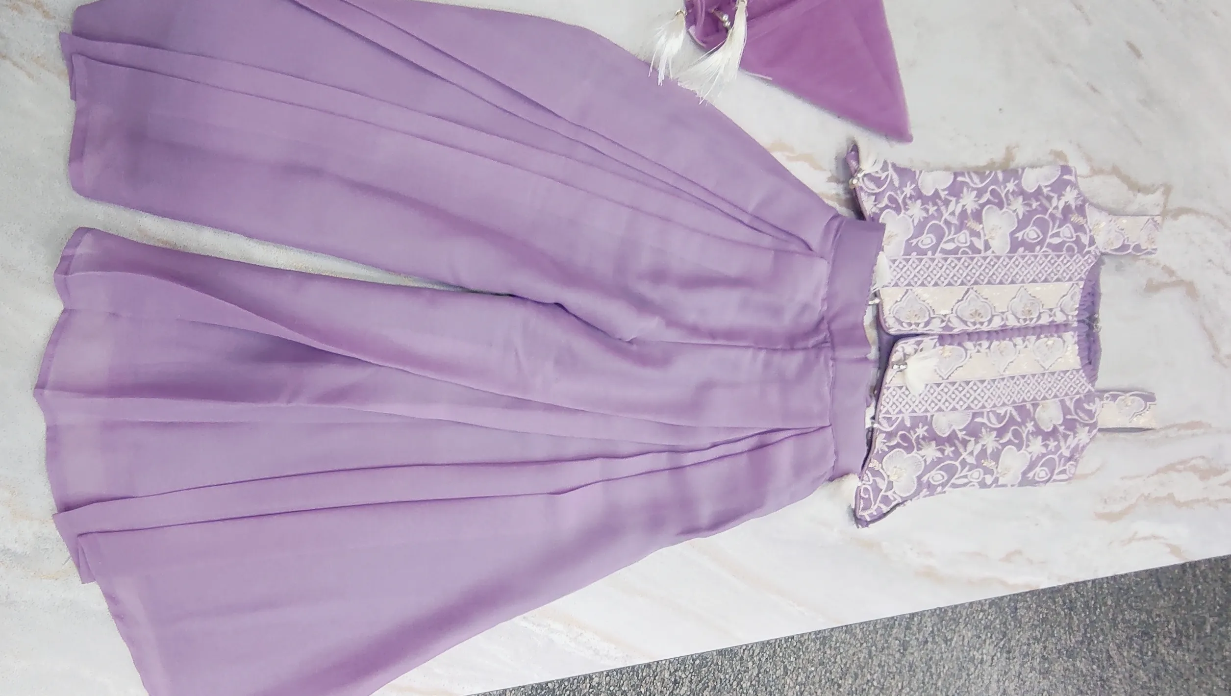 Lavender Plazzo Set view 2