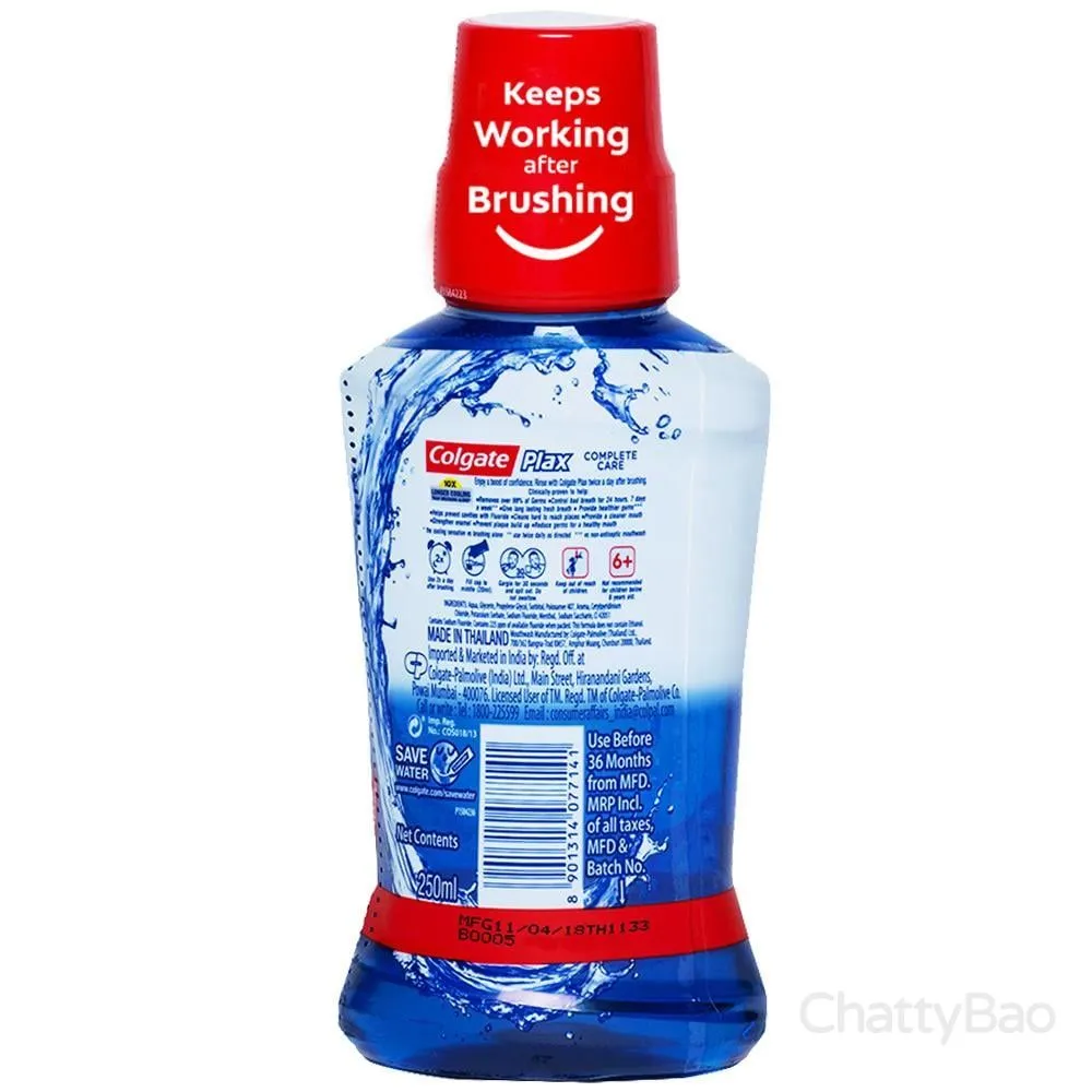 Colgate Mouthwash - Plax, Complete Care 250 ml view 2