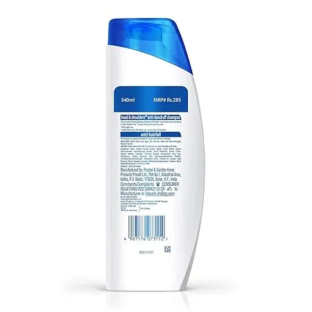 Head & Shoulders Anti Dandruff Shampoo Anti Hairfall 340 ml view 4