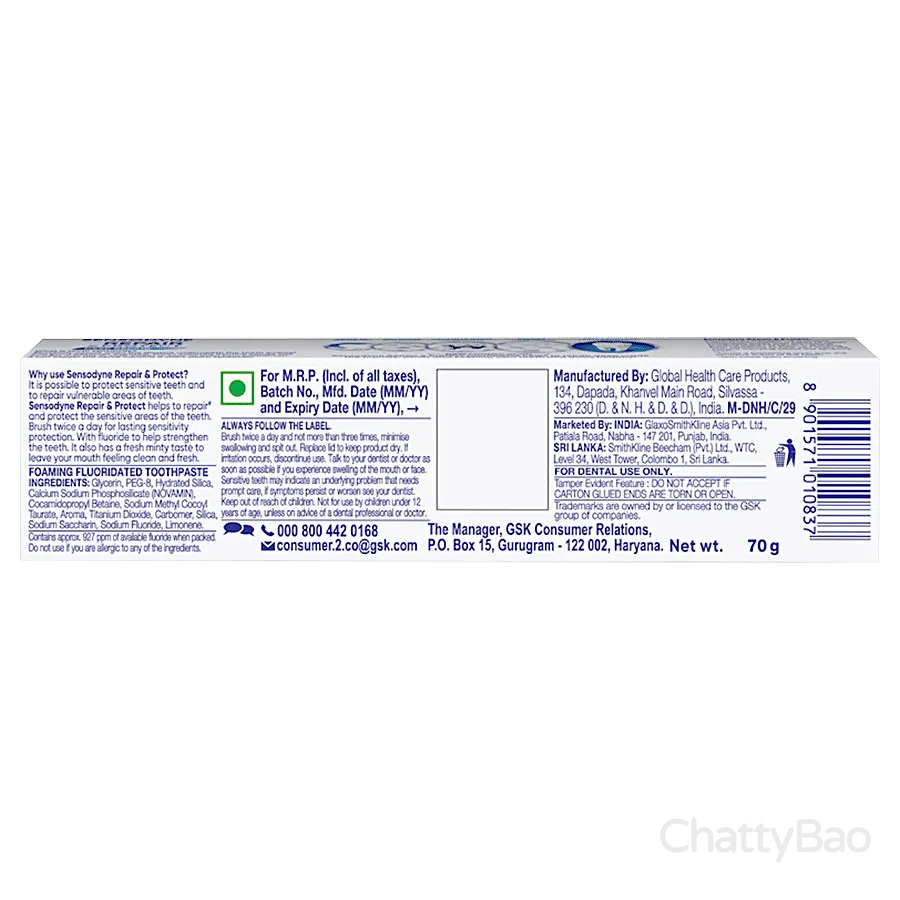 Sensodyne Toothpaste - Repair & Protect 70 g view 2