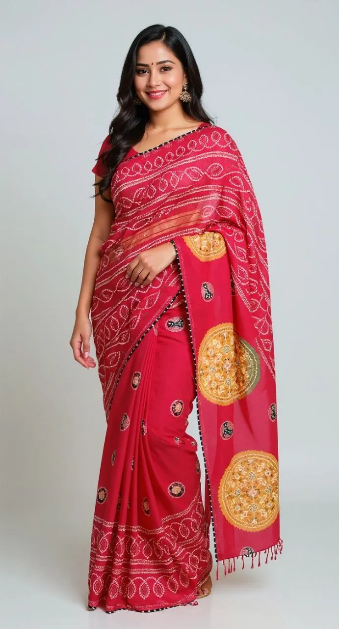 Bandhani Saree view 4