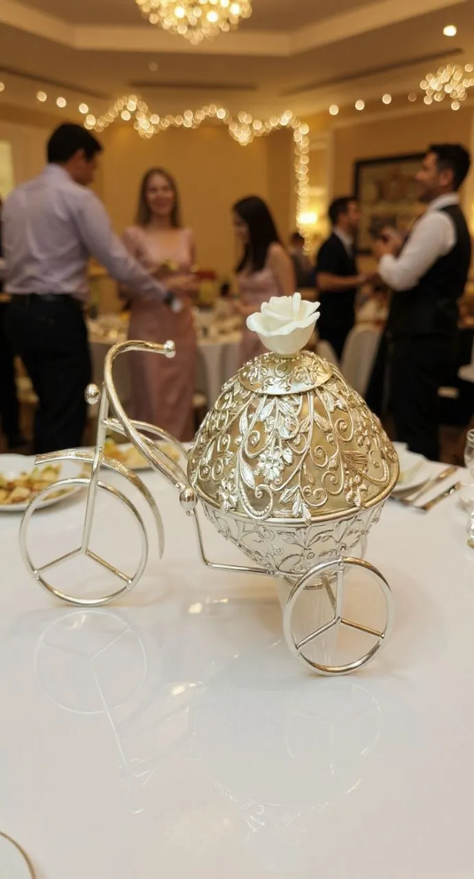 Silver Chariot Jar Holder view 3
