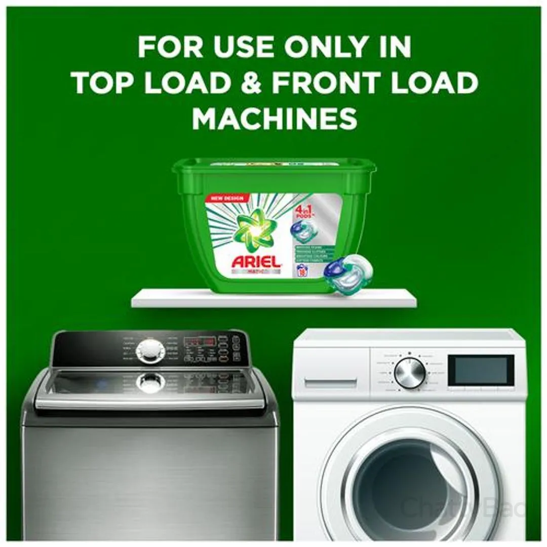 Ariel Matic 4 in 1 Pods Detergent Pack - Front & Top Load 18 Pieces view 4