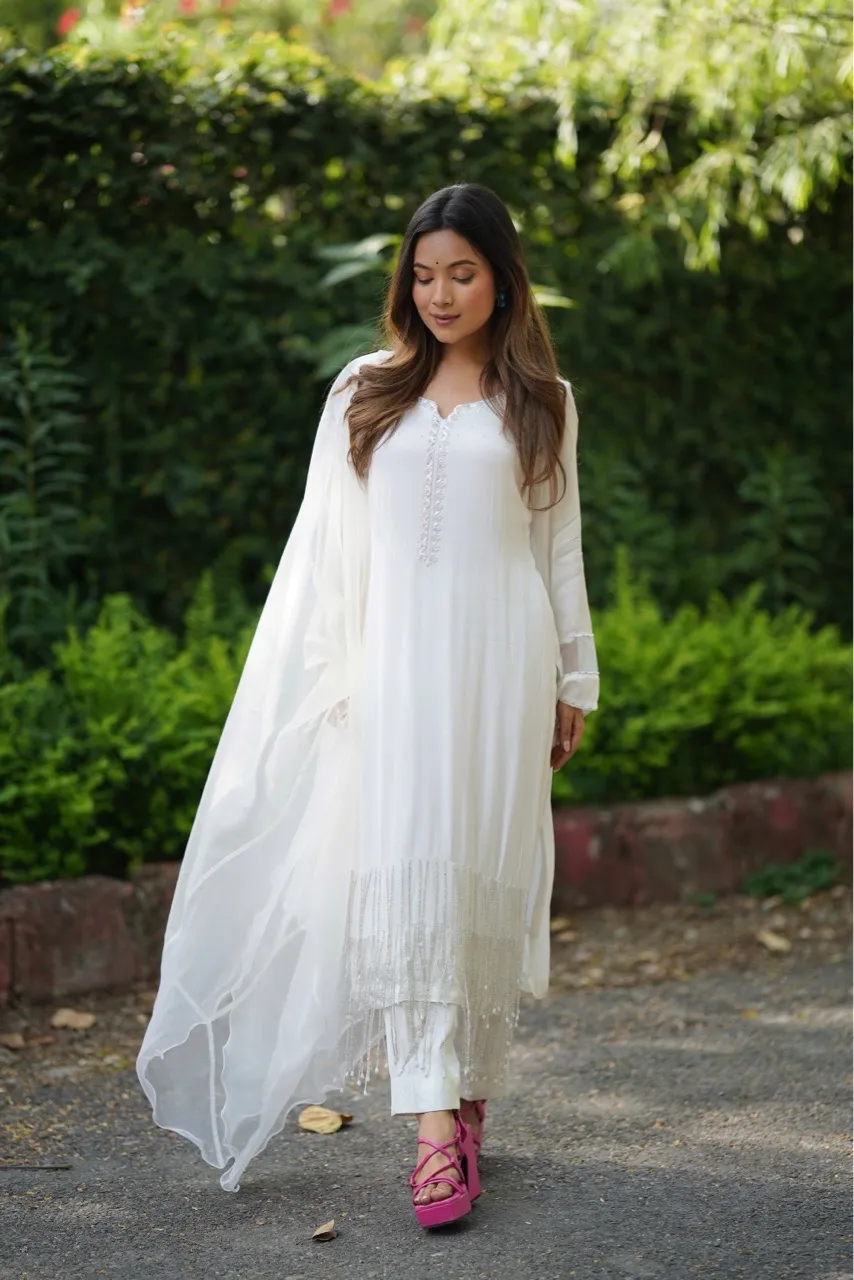 ‘Hoor’ suit set - White view 4