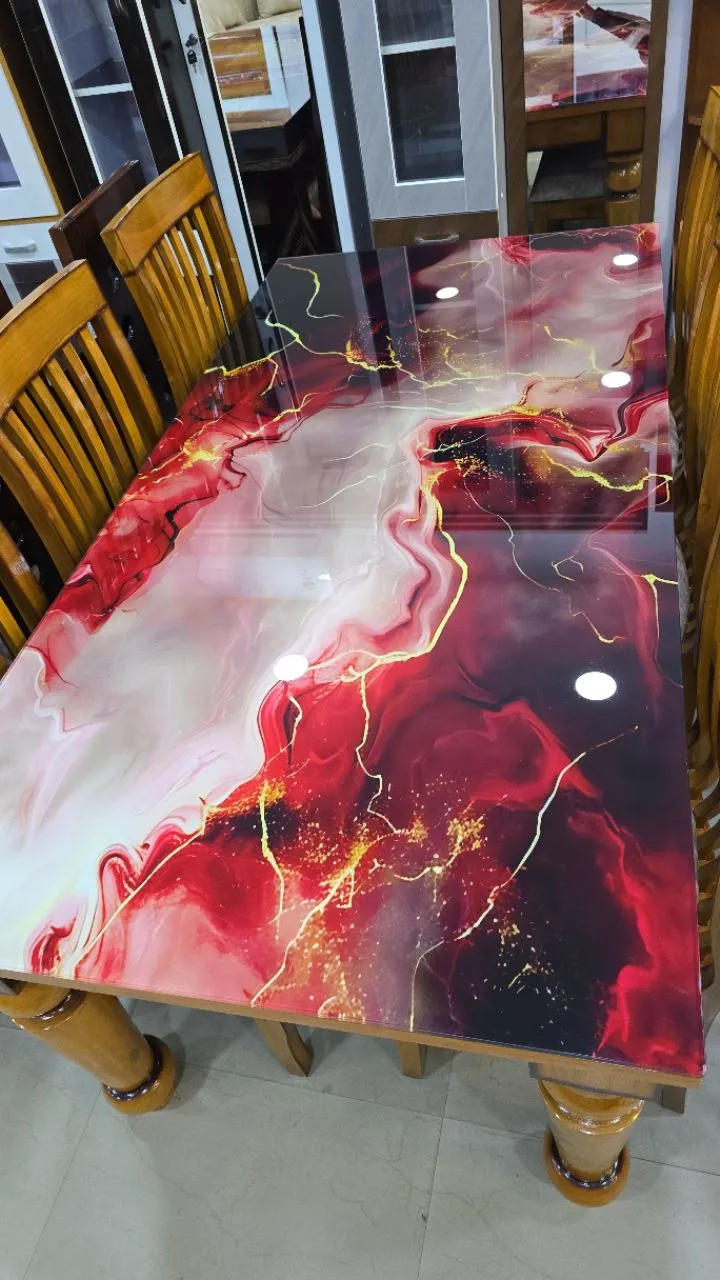 Art-Inspired 6str Dining Table view 2