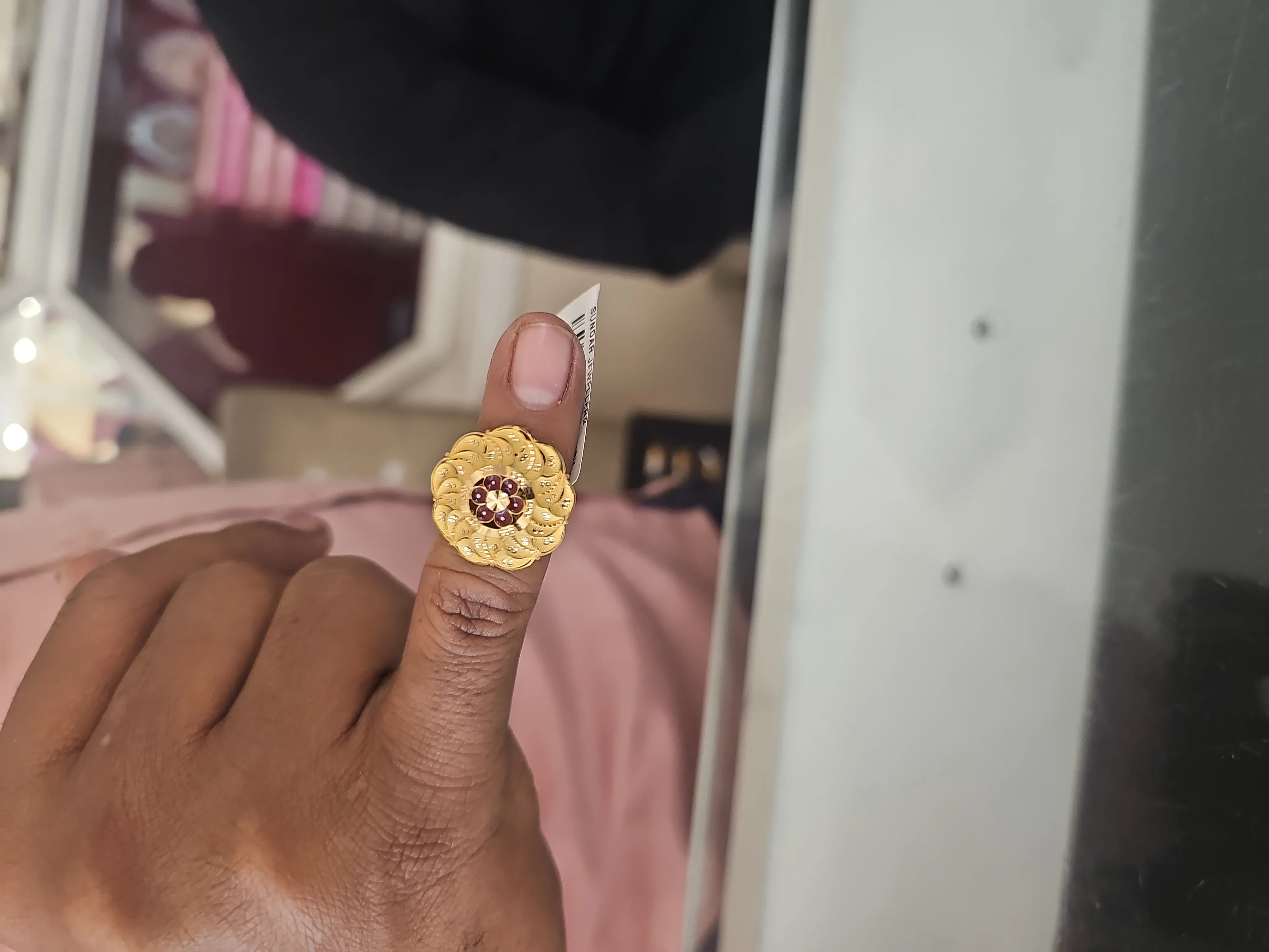 Gold Ornate Ring view 2