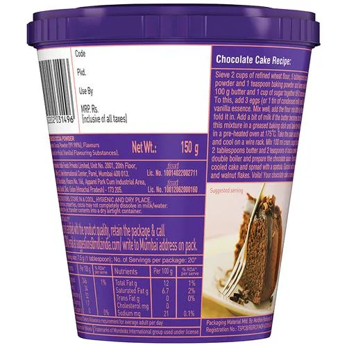 Cadbury Cocoa Powder Mix 150 g view 3