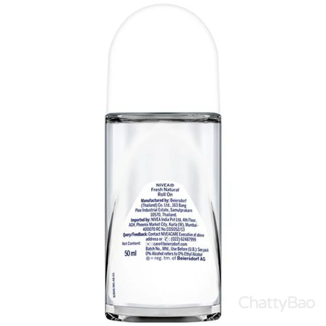 Nivea Women Roll On Deodorant - Fresh Natural 50 ml view 2