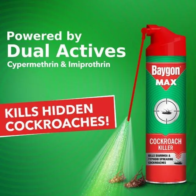 Baygon Max Cockroach Killer 400 ml view 4