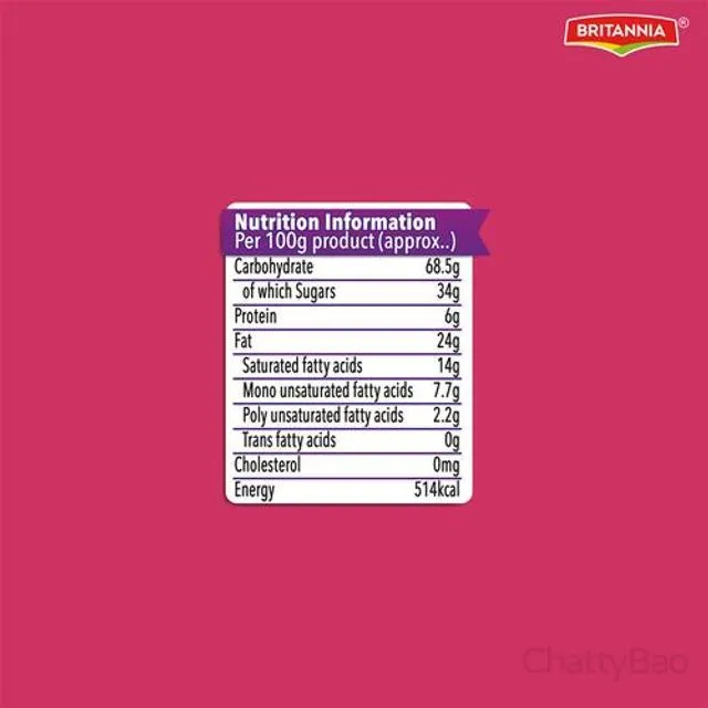 Britannia Treat Strawberry Cream Biscuits 60 g view 3