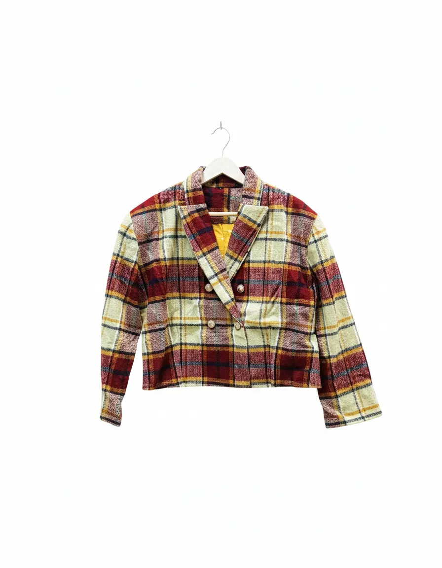 Plaid Tweed Jacket view 2