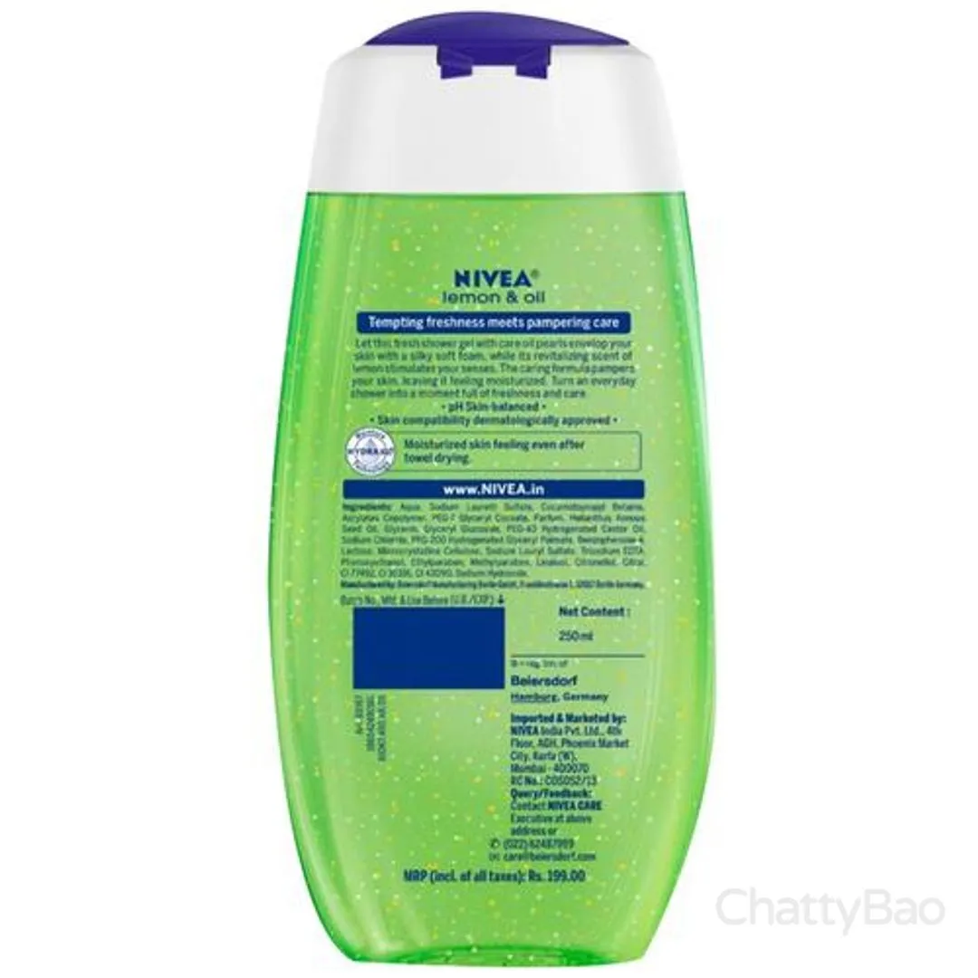 NIVEA Shower Gel - Lemon & Oil 250 ml view 2
