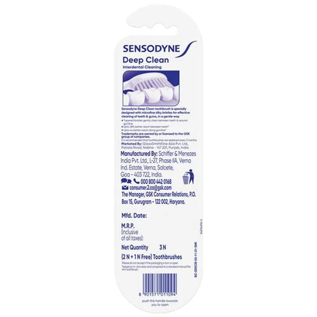 Sensodyne Toothbrush  Deep Clean Extra Soft 3 Pieces view 3