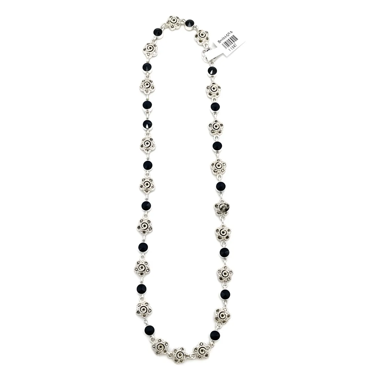 Silver Floral Charm Anklets view 2