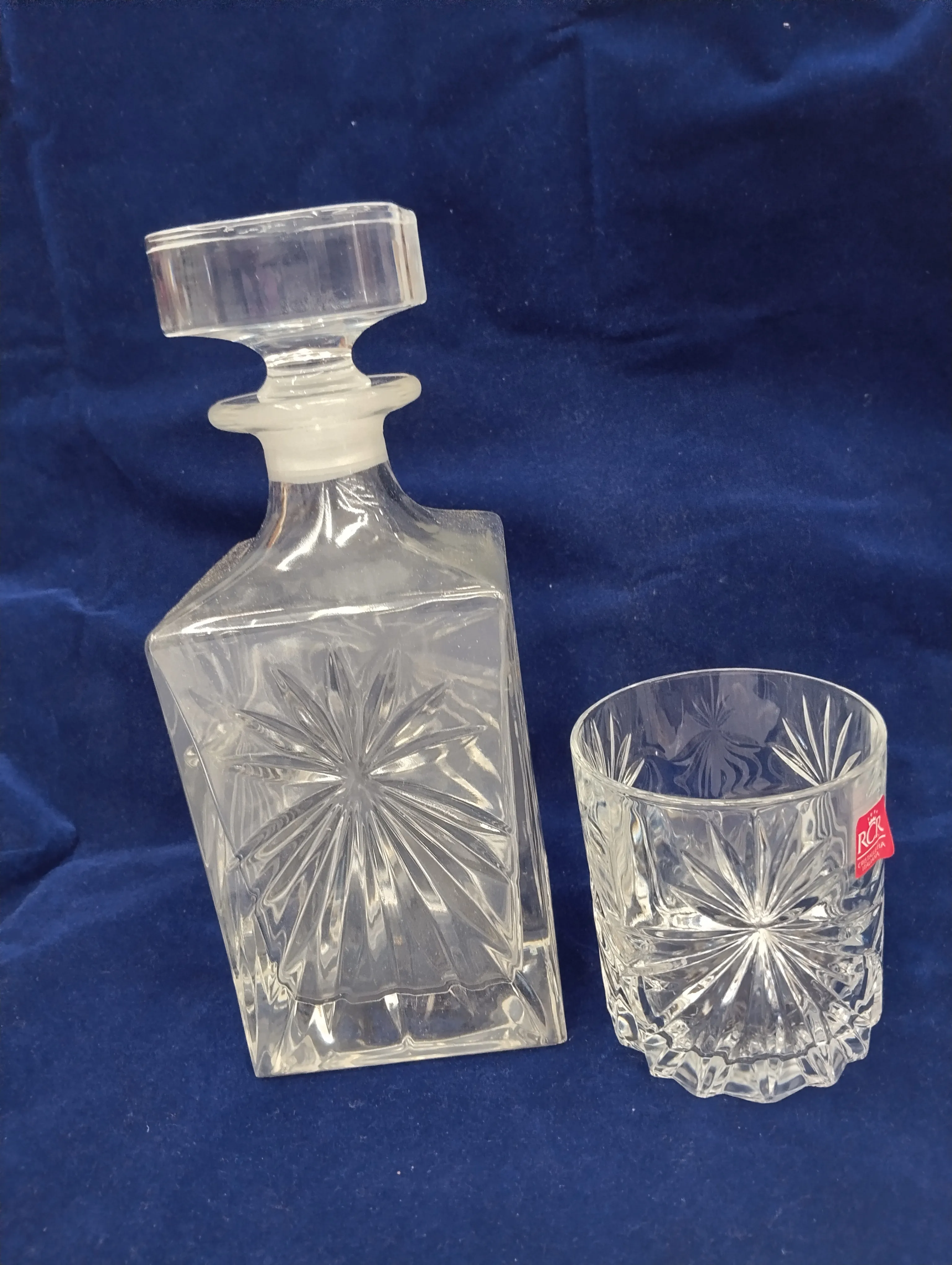 Crystal Decanter and Glass Set view 2