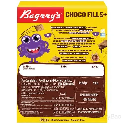 Bagrrys Choco Fills+ Ragi Advantage 5 Grains 250 g view 2