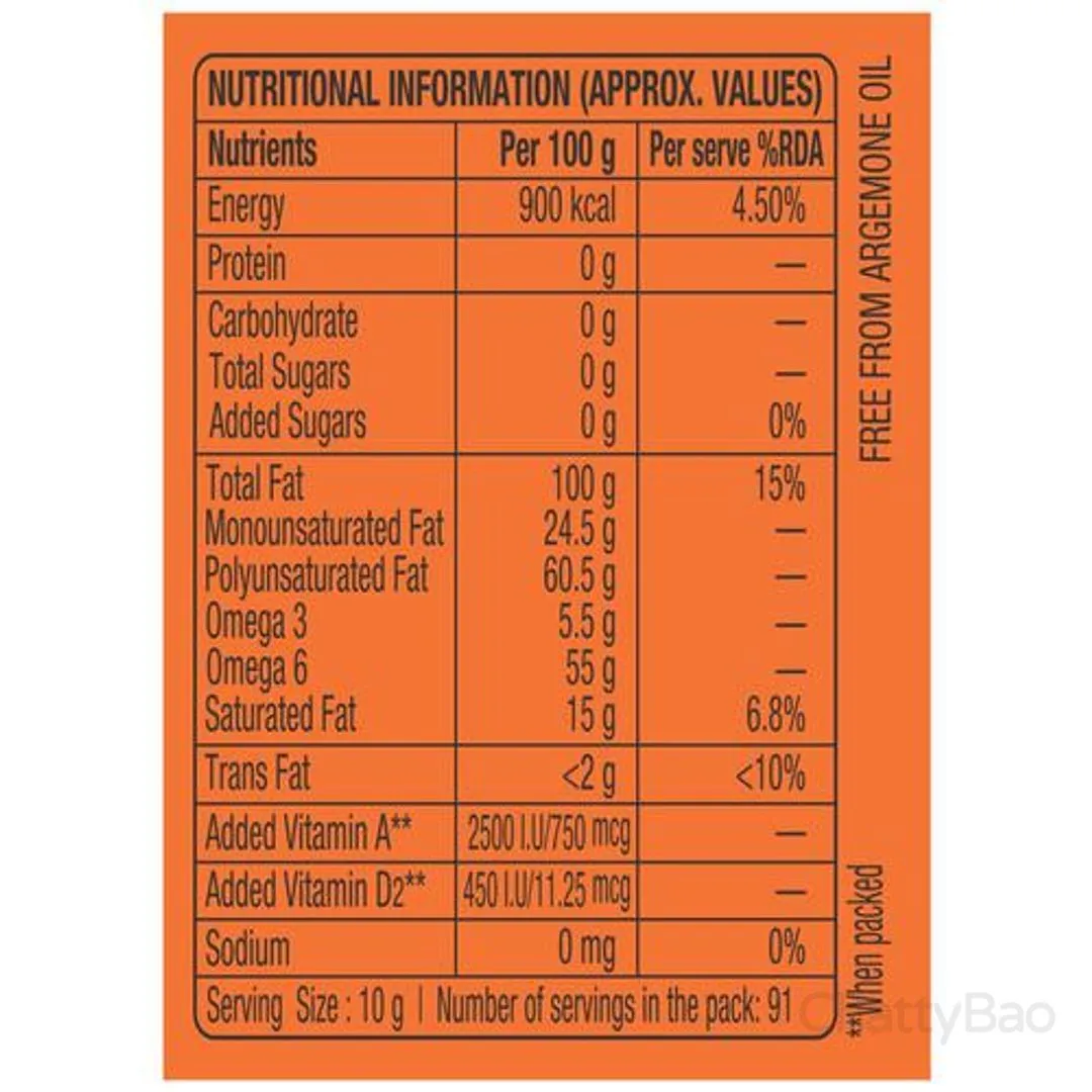 Dhara Lite N Fine Soyabean Oil Pouch 1 L view 3