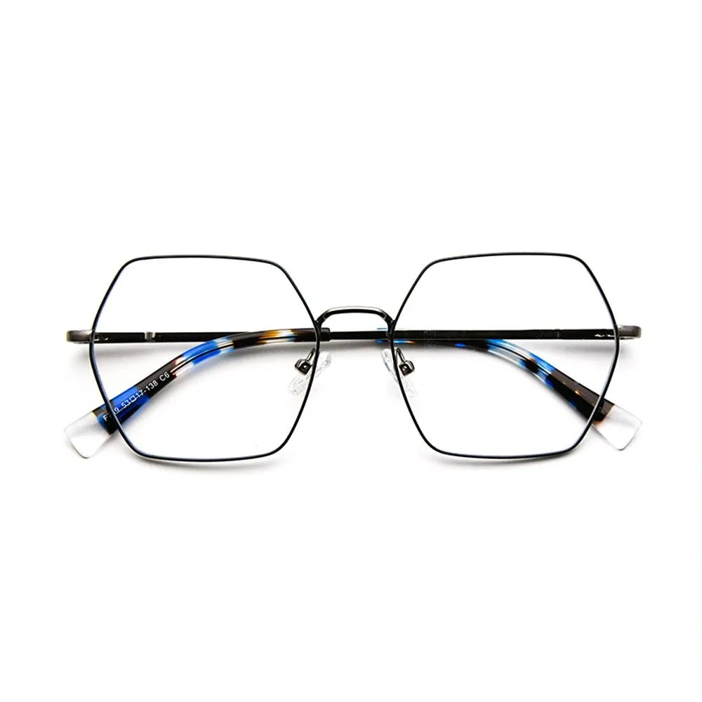 Hexagonal Metal Women Frame, Black view 4