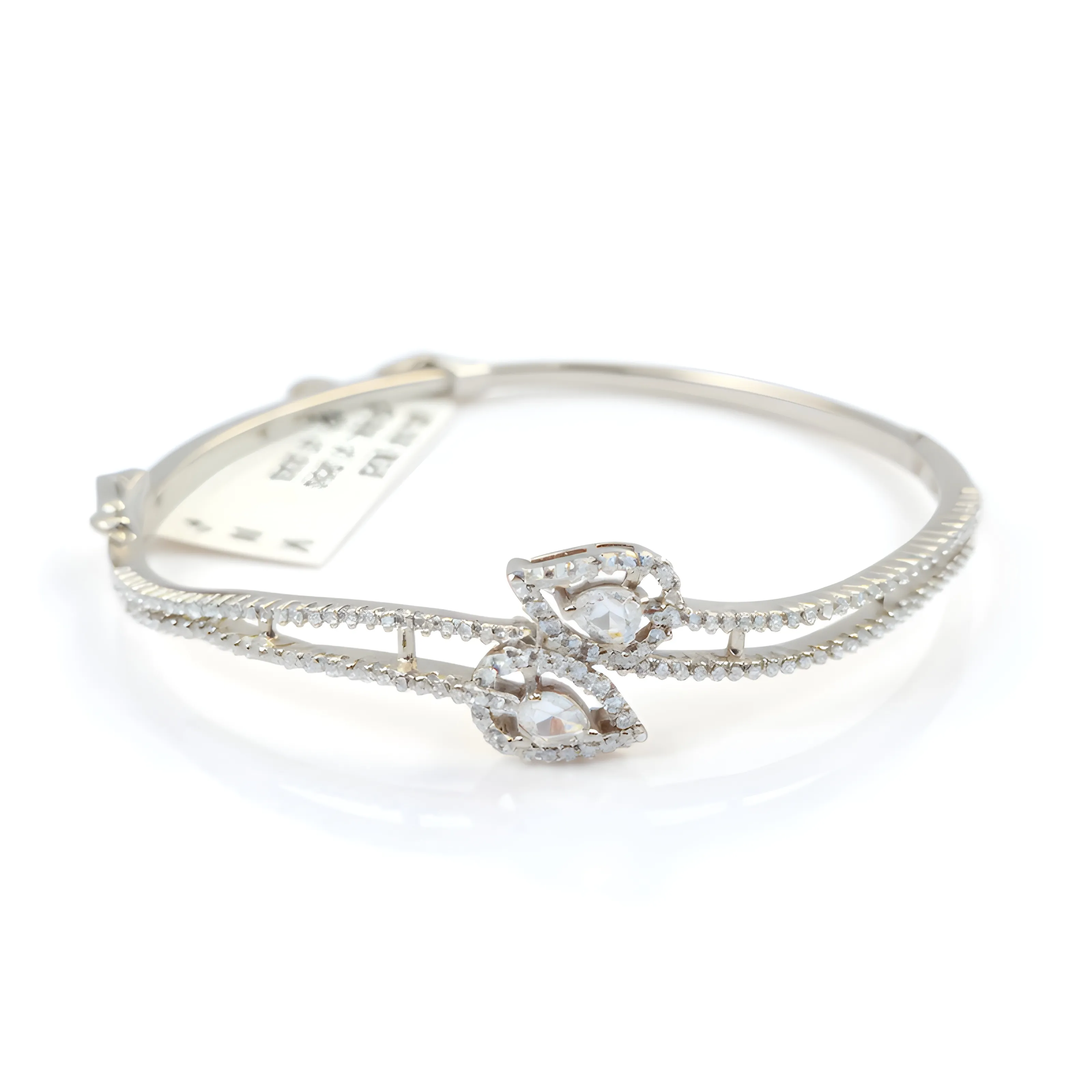 Silver Heart Bracelet view 2