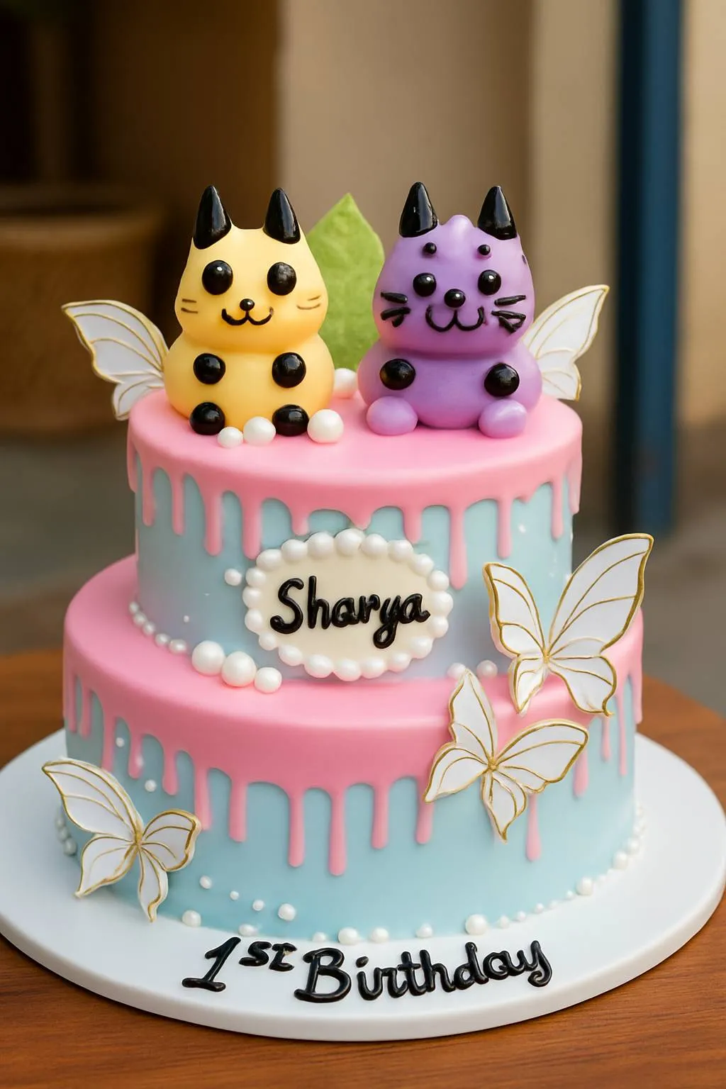 Custom Birthday Cake. view 2