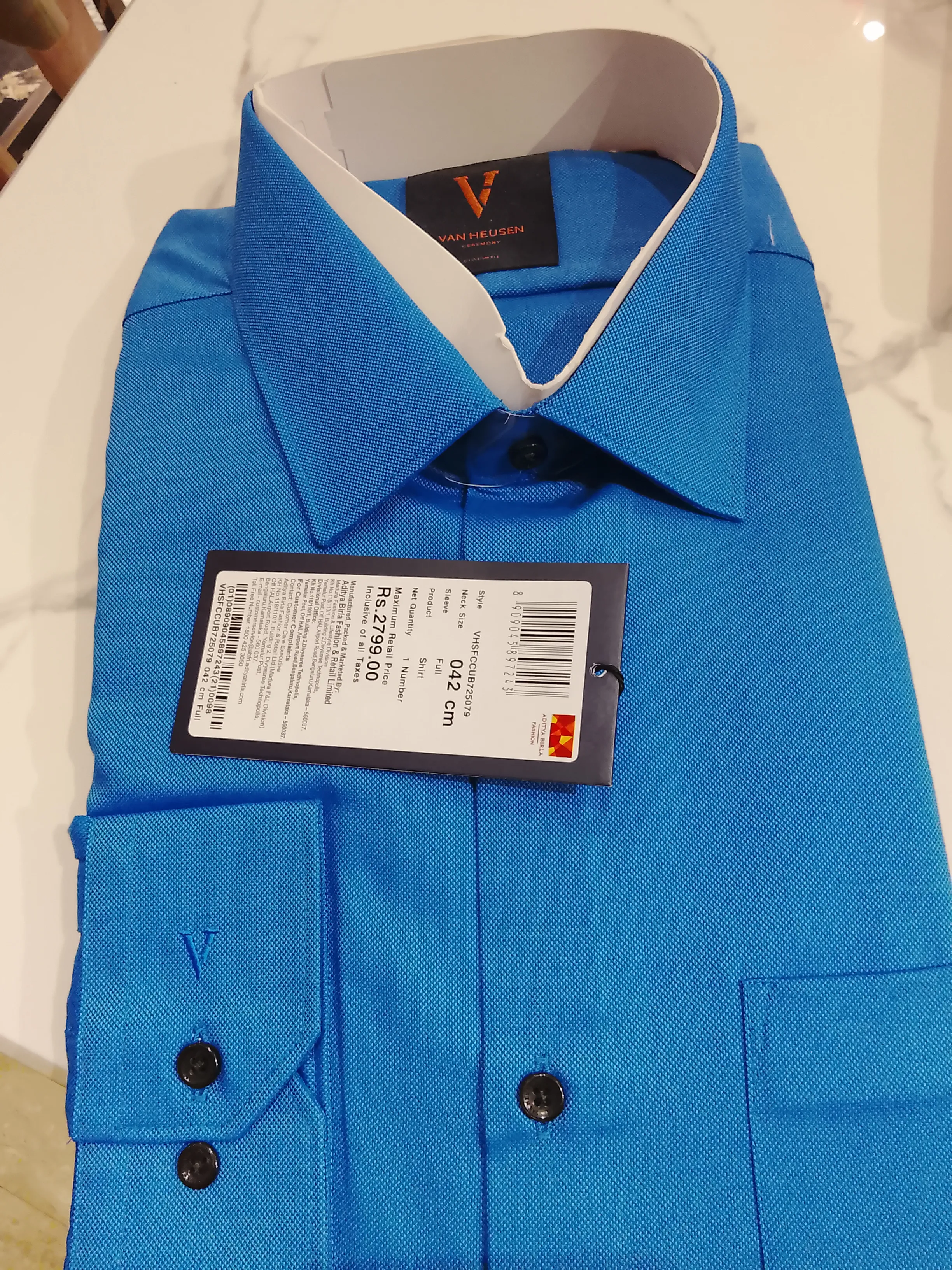 The Mirror Story Blue Dress Shirt view 3