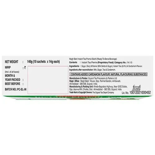 Wagh Bakri Instant Tea Premix - Elaichi 140 g view 2