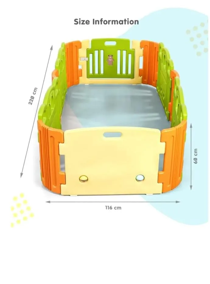 Colorful Baby Playpen 6 Pics Pannel view 4