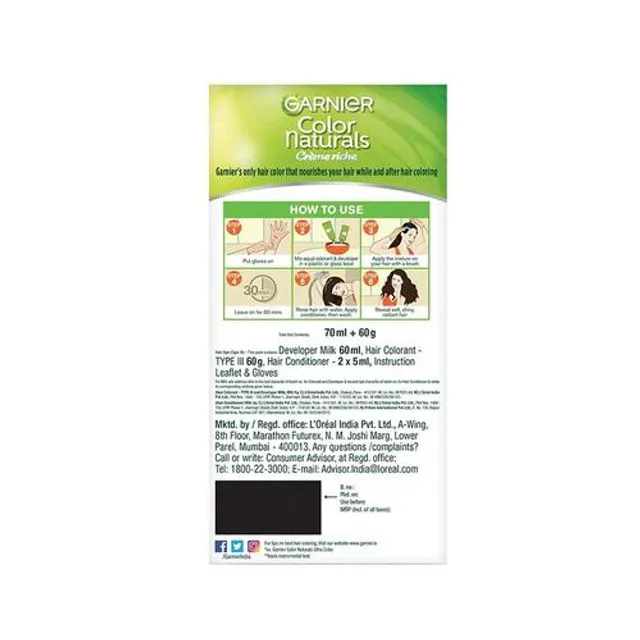 Garnier Color Naturals Hair Colour - 6.6 Intense Red 130 g view 2
