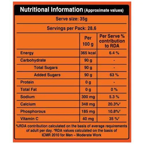 Dabur GlucoPlus C Glucose - Orange 1 Kg view 3