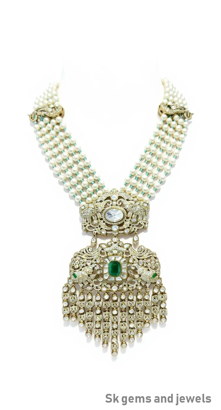 Mosonight Polki Beads Pendend Set view 2