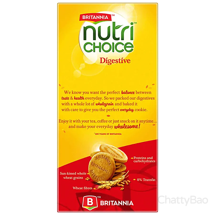 Britannia NutriChoice Digestive High Fibre Biscuits 250 g view 2