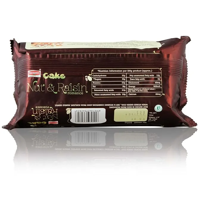 Britannia Cake Nuts and Raisin Romance 160 g view 2