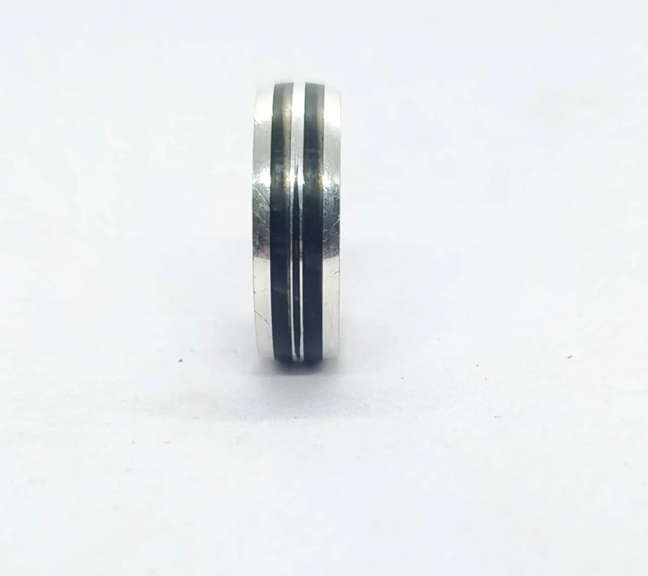 Silver Band Ring (AVSR-90) view 5