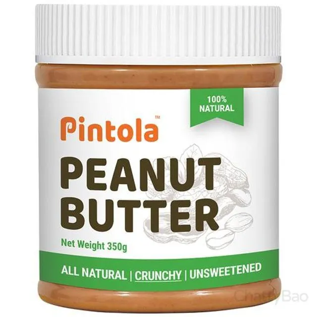 Pintola Peanut Butter - All Natural, Crunchy 350 g view 2