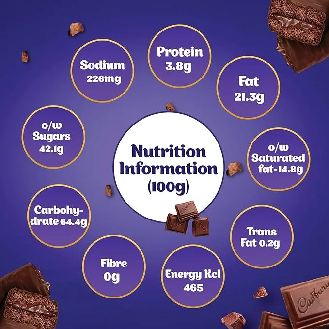 Cadbury Chocobakes Choc Filled Cakes 21 g view 3