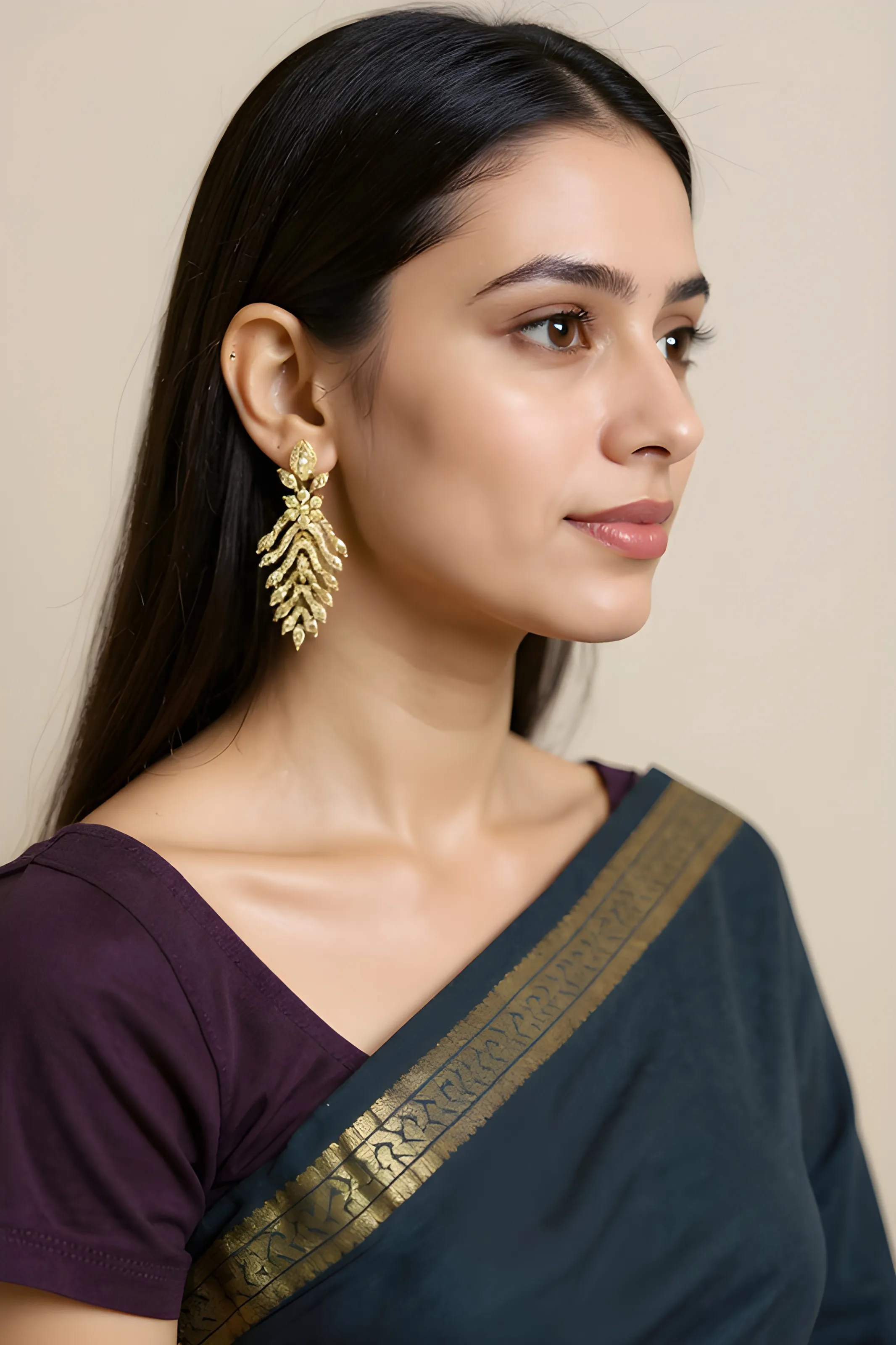 Silver Earring view 2
