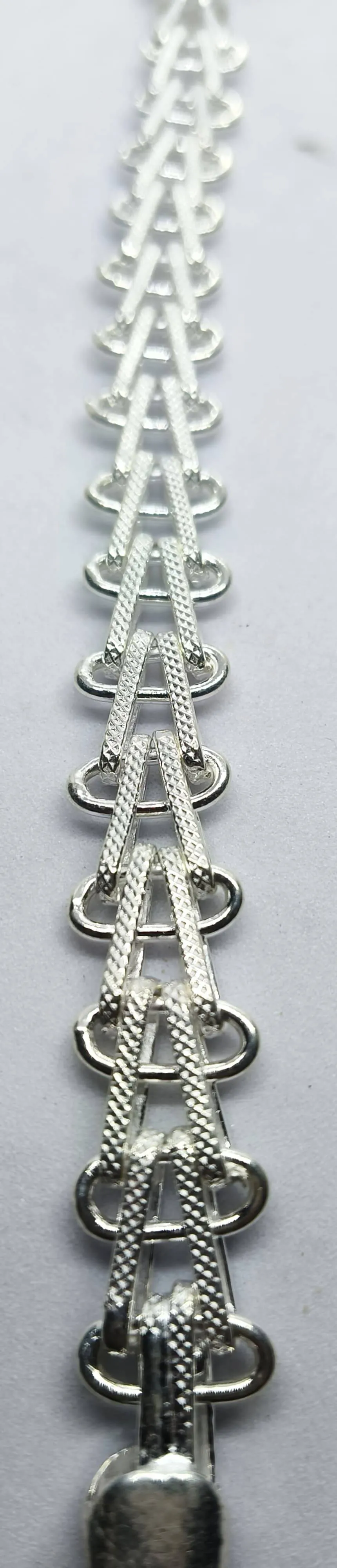 Silver Woven Bracelet (AVBR-07) view 4