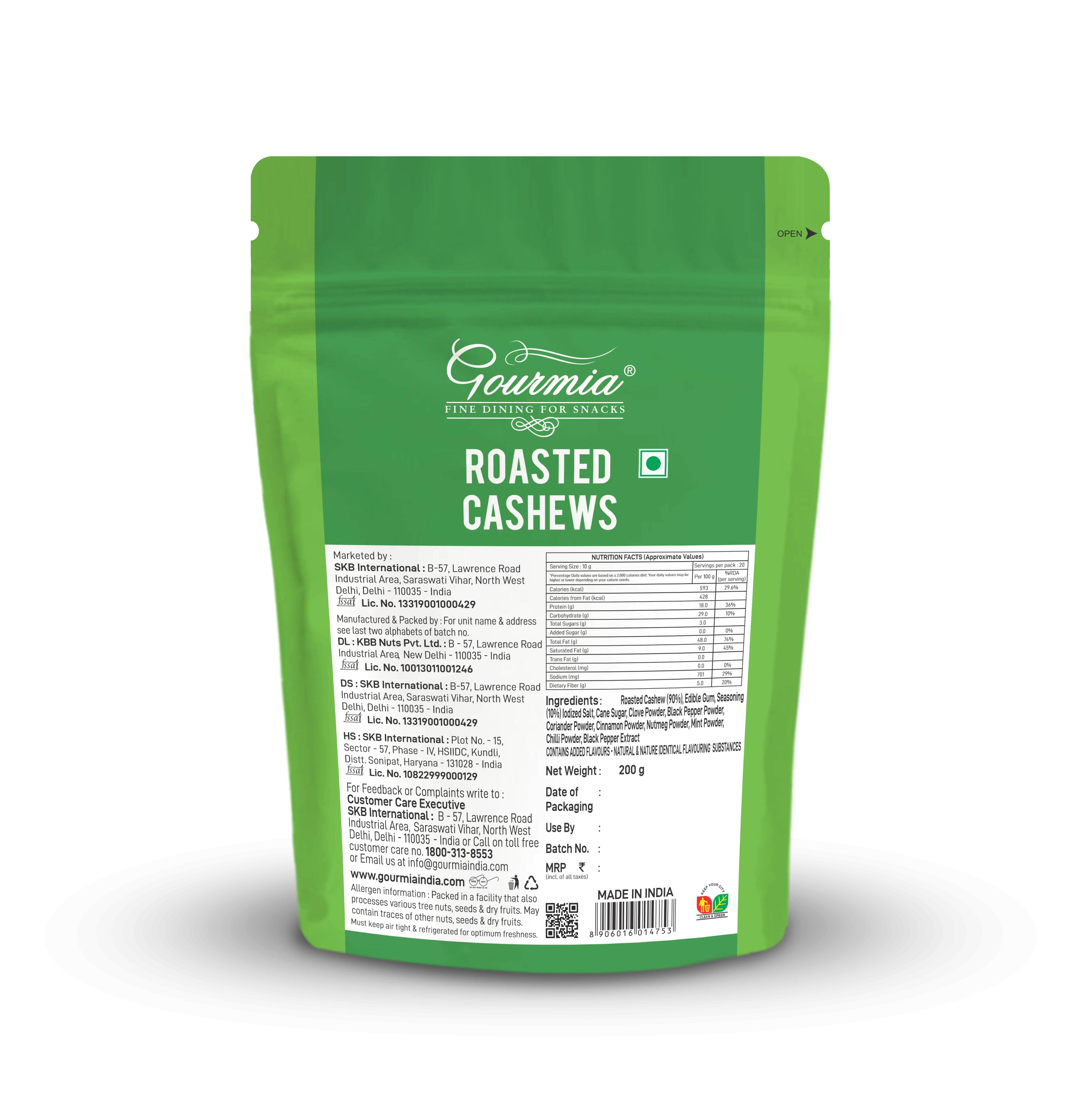 Gourmia Roasted Cashew Tangy Masala 200 g view 2
