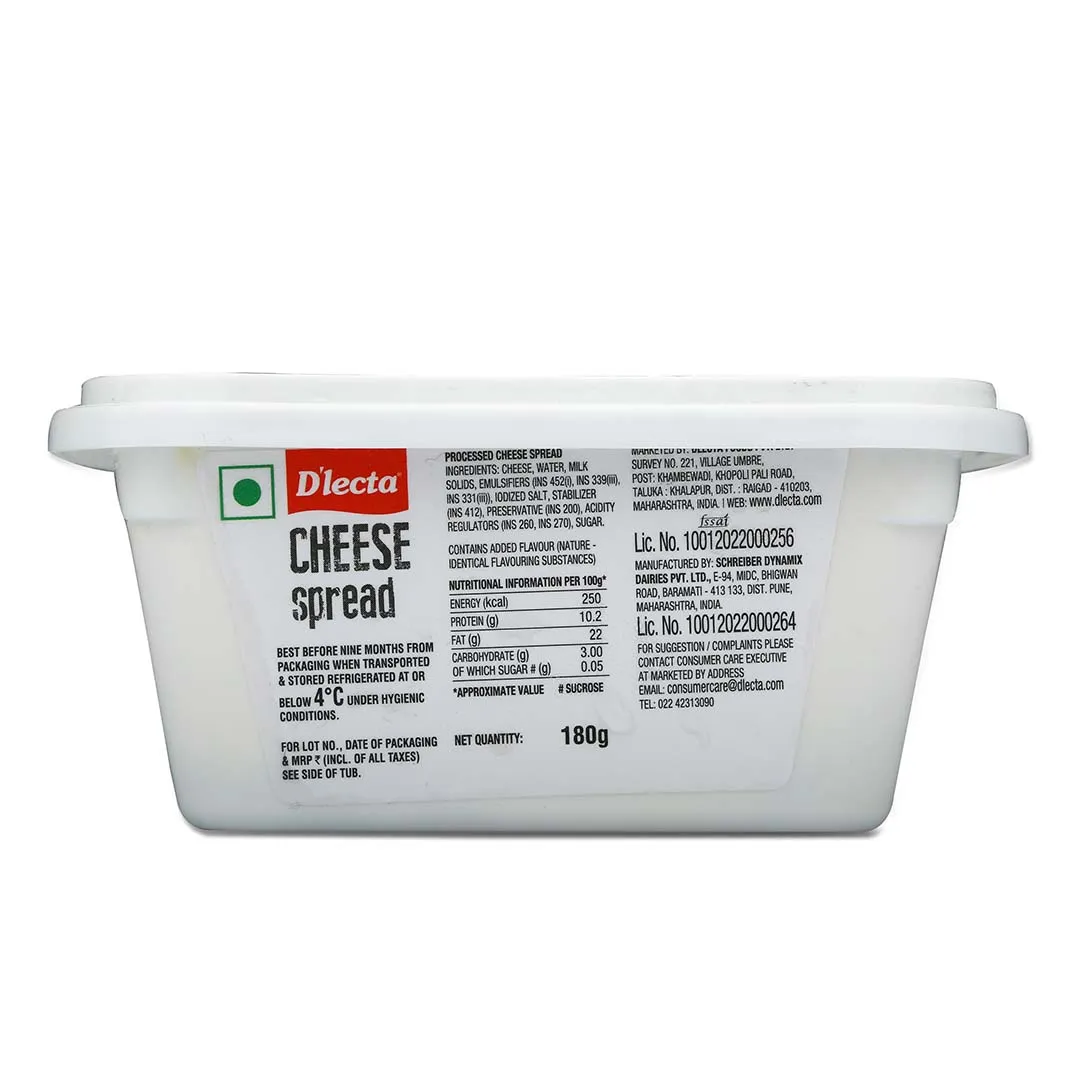 D'lecta Cheese Speard 180 g view 2