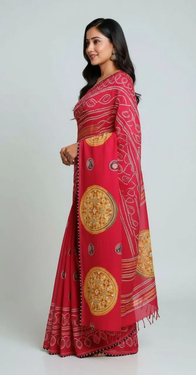 Bandhani Saree view 5