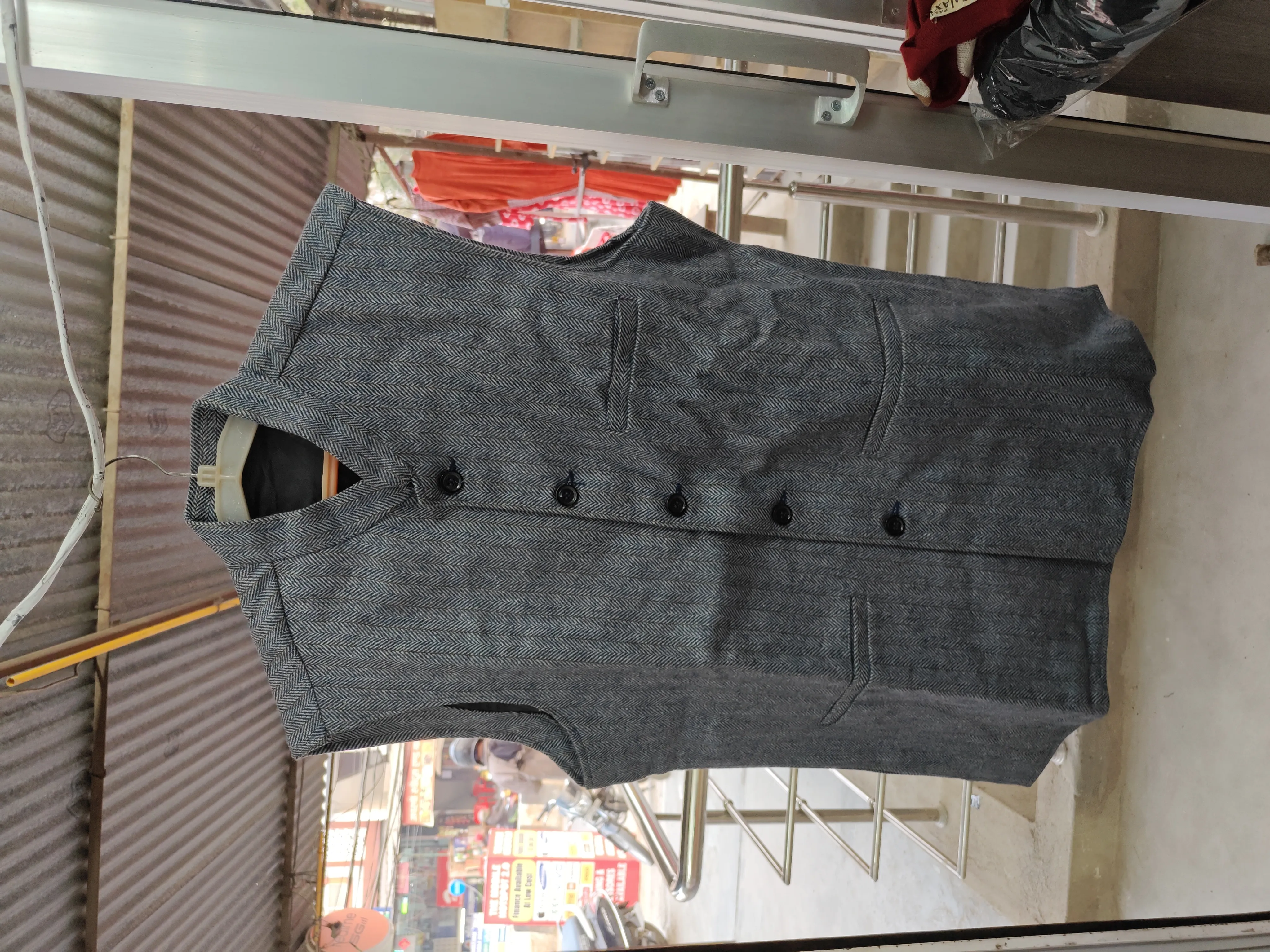 Mens Herringbone Vest view 2